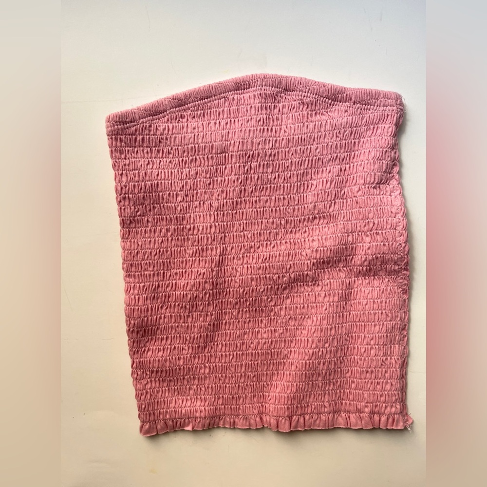 NWOT Garage Pink Smocked Tube Top
